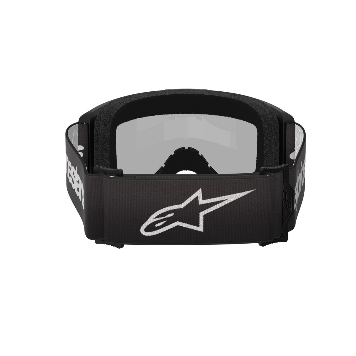 Alpinestars Vision 3 WORDMARK Schwarz/Spiegel Silber Crossbrille