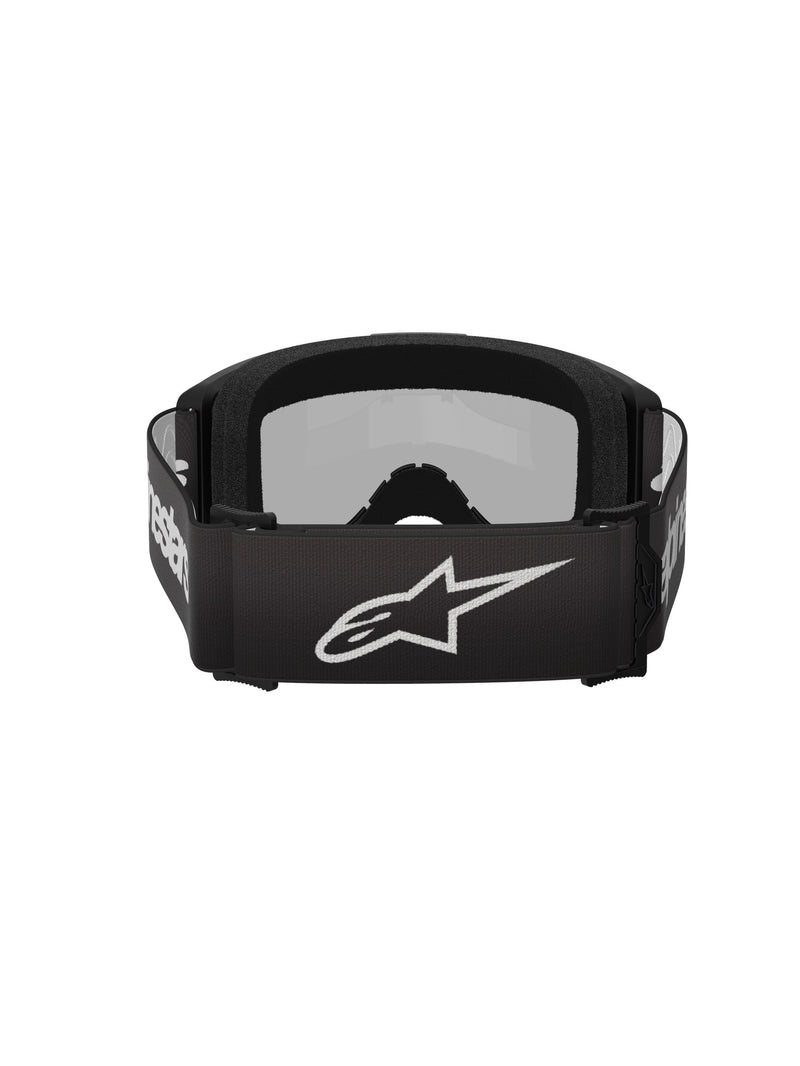 Alpinestars Vision 3 WORDMARK Schwarz/Spiegel Silber Crossbrille