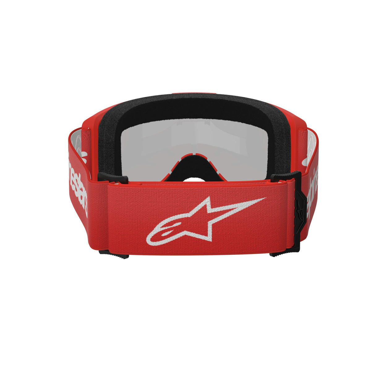 Alpinestars Vision 3 WORDMARK Rot/Spiegel Silber Crossbrille