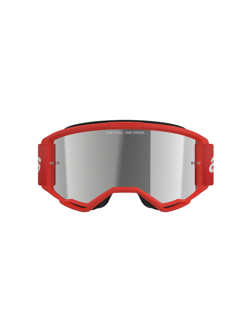 Alpinestars Vision 3 WORDMARK Rood/Spiegel Zilver Crossbril
