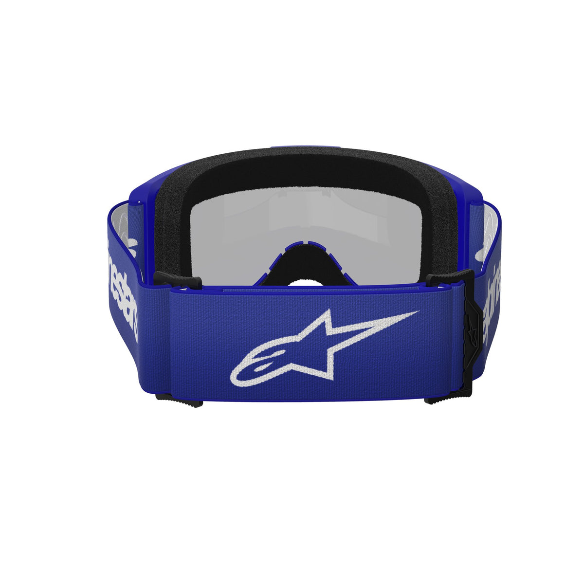 Alpinestars Vision 3 WORDMARK Blau Spiegel Silber Motocrossbrille
