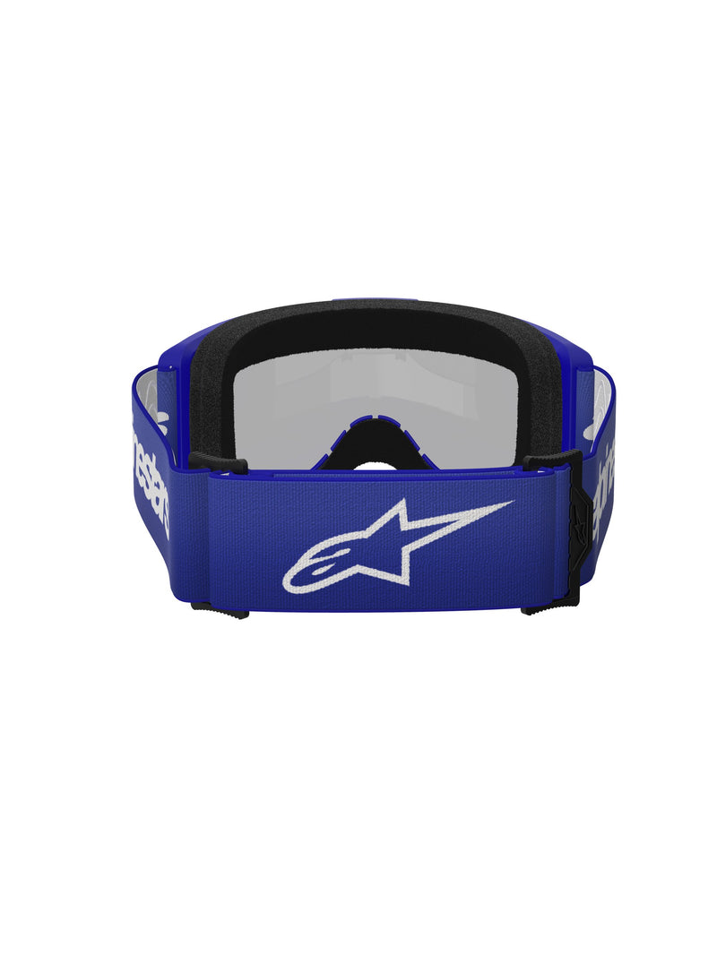 Alpinestars Vision 3 WORDMARK Blau Spiegel Silber Motocrossbrille