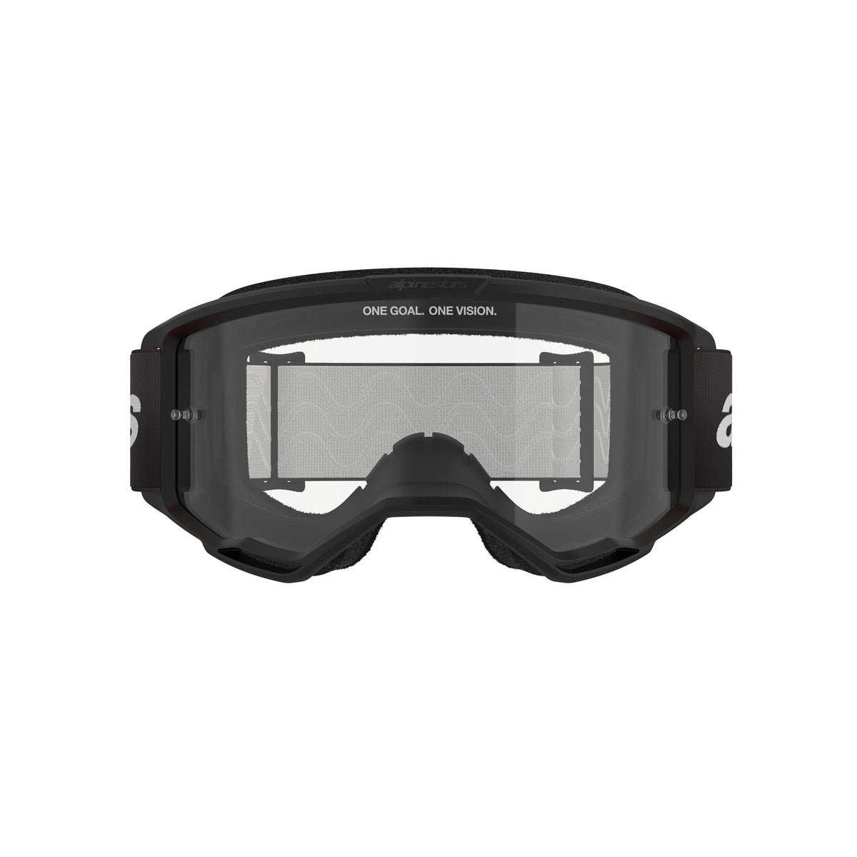 Alpinestars Vision 3 WORDMARK Zwart/Helder Crossbril