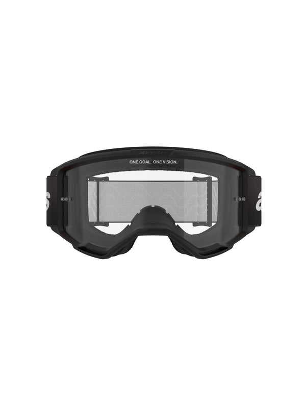Alpinestars Vision 3 WORDMARK Schwarz/Klar Crossbrille