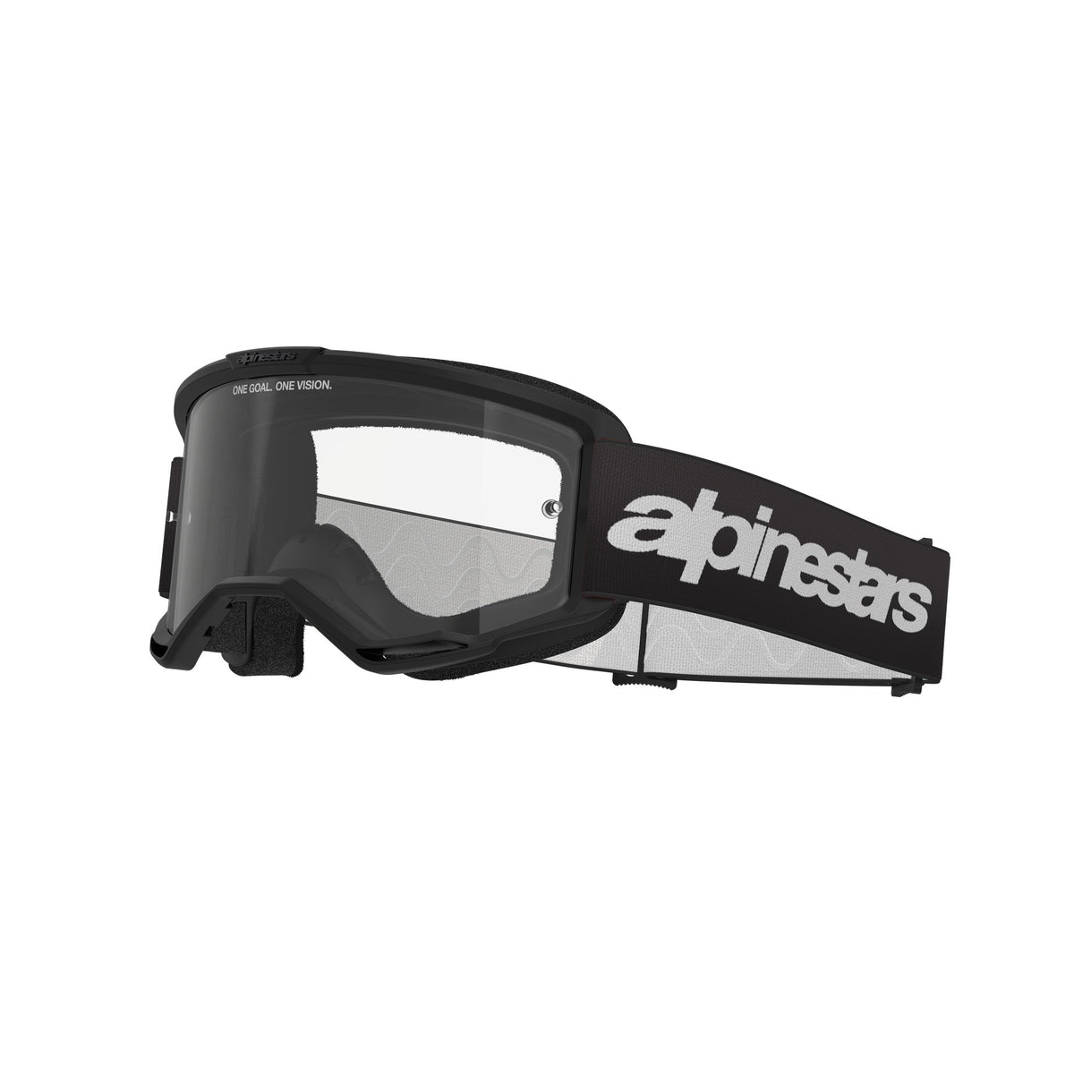 Alpinestars Vision 3 WORDMARK Zwart/Helder Crossbril