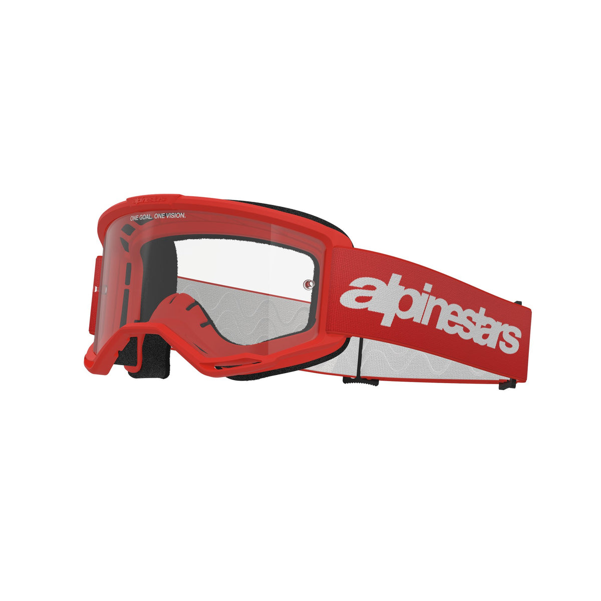Alpinestars Vision 3 WORDMARK Rood/Helder Crossbril