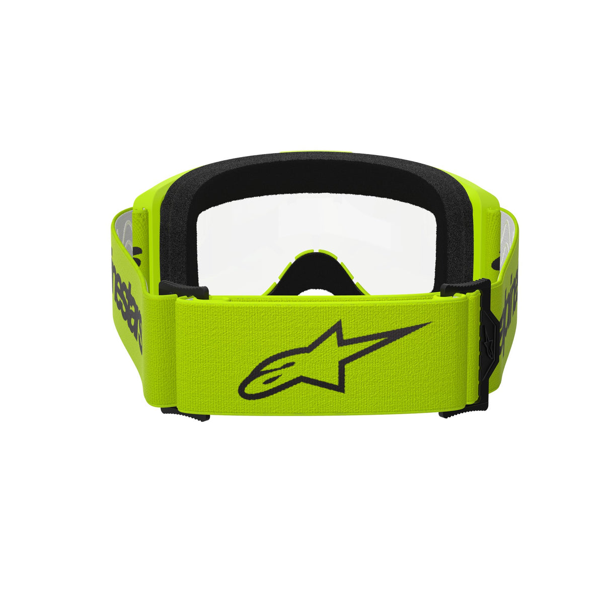 Alpinestars Vision 3 WORDMARK Fluo-Gelb Klar Crossbrille