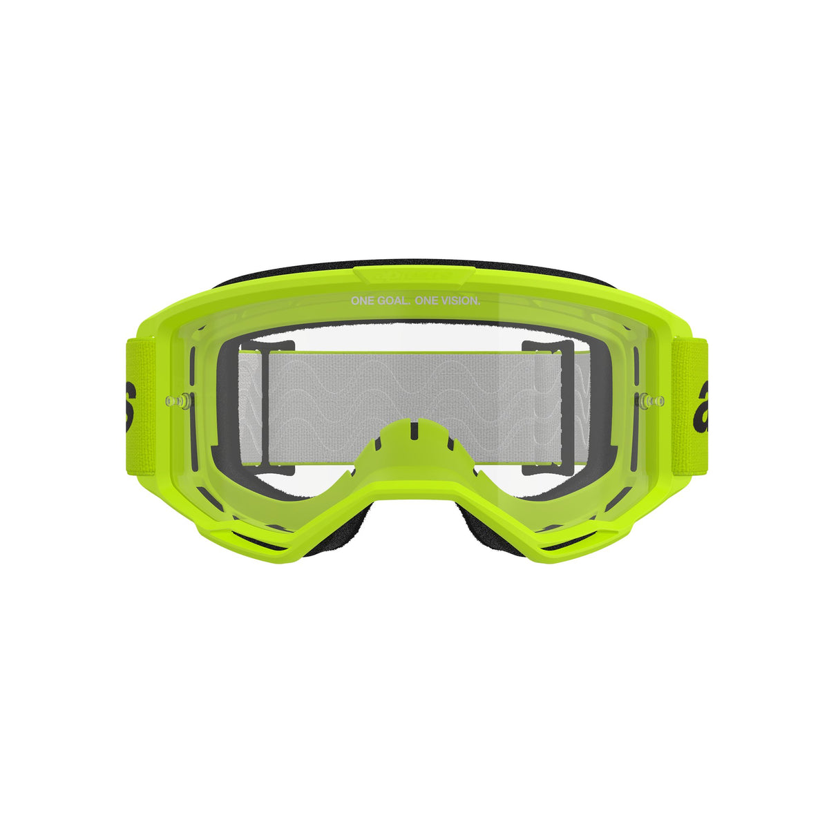 Alpinestars Vision 3 WORDMARK Fluo-Gelb Klar Crossbrille
