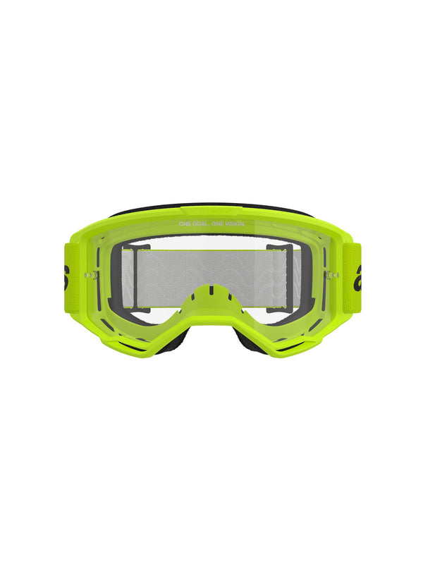 Alpinestars Vision 3 WORDMARK Fluo-Gelb Klar Crossbrille