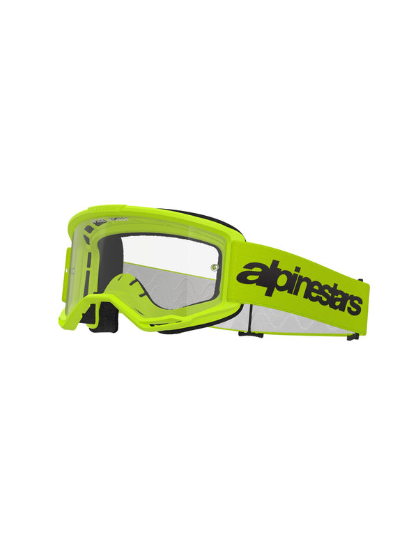 Alpinestars Vision 3 WORDMARK Fluo-Gelb Klar Crossbrille