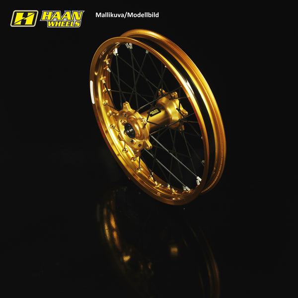 Haan Compleet Wiel 17x3,50 SX&SXF EXC 2015-2023 Velg goud, Naaf goud