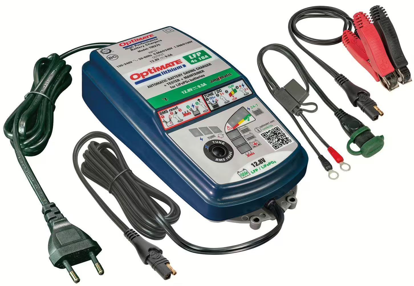 Acculader TECMATE "OptiMATE Lithium 4S 10A" – General Purpose Battery Chargers kopen bij WheelsWork | Motoronderdelen, Gereedschap & Accessoires