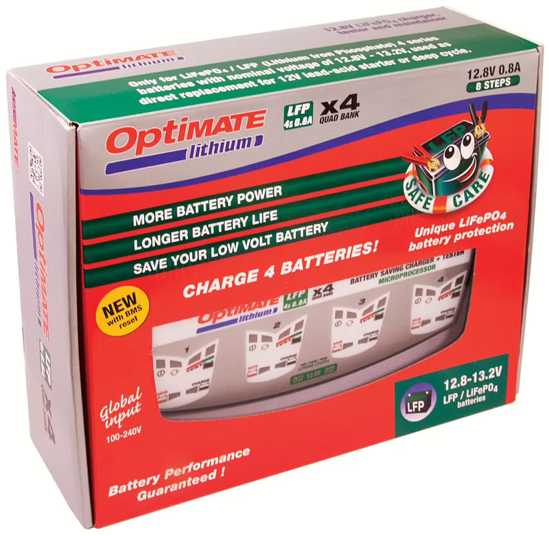 OptiMATE Lithium 4x0.8A
