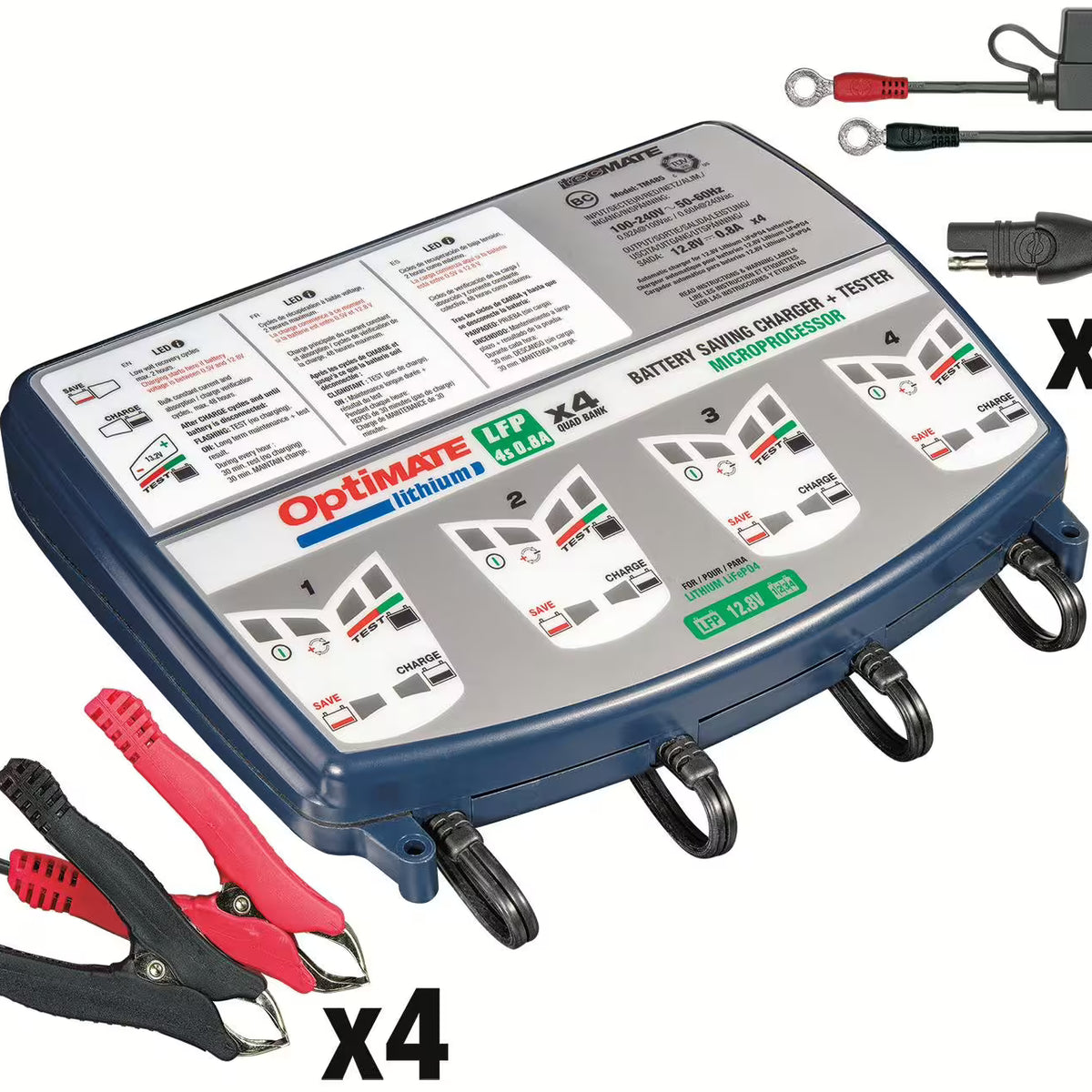 OptiMATE Lithium 4x0.8A