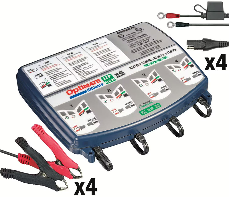 OptiMATE Lithium 4x0.8A