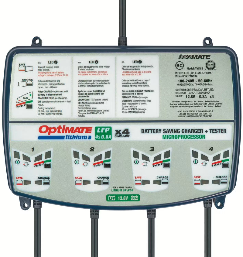 OptiMATE Lithium 4x0.8A