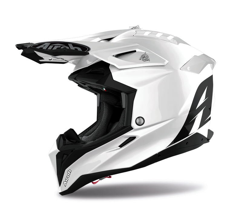 Airoh Aviator 3 Color white gloss Crosshelm