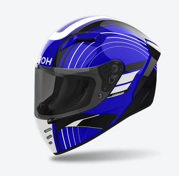 Airoh Connor Achieve Blue Gloss Integraalhelm