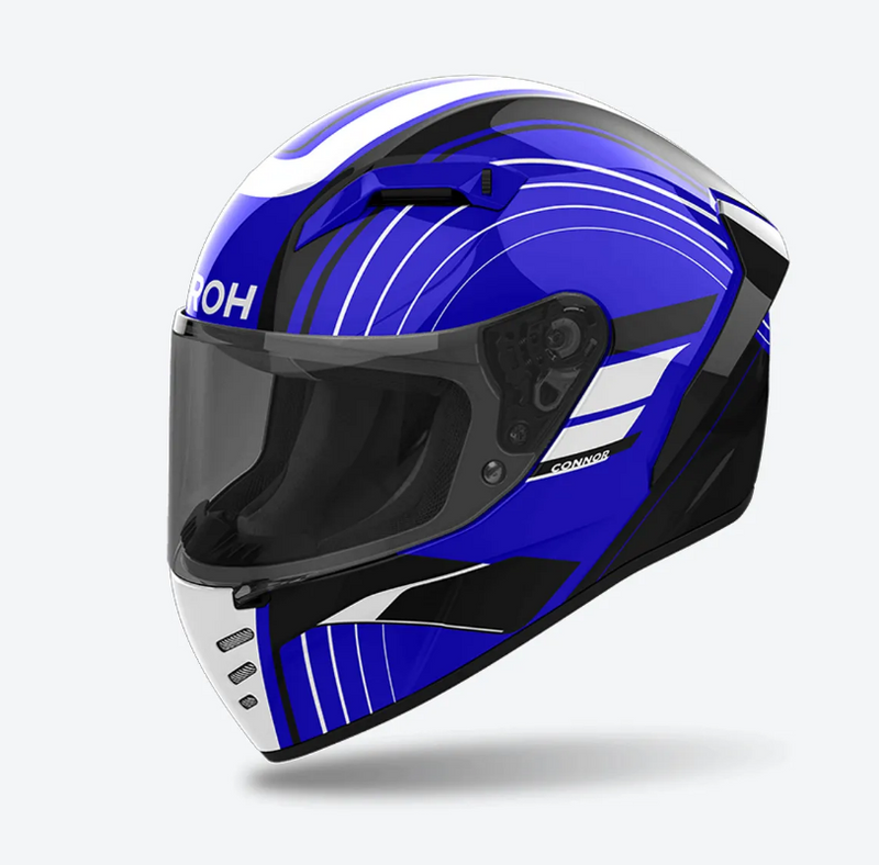 Airoh Connor Achieve Blue Gloss Integraalhelm