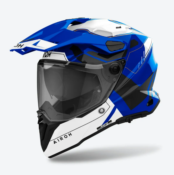 Airoh Commander 2 Reveal Blue Gloss Adventurehelm