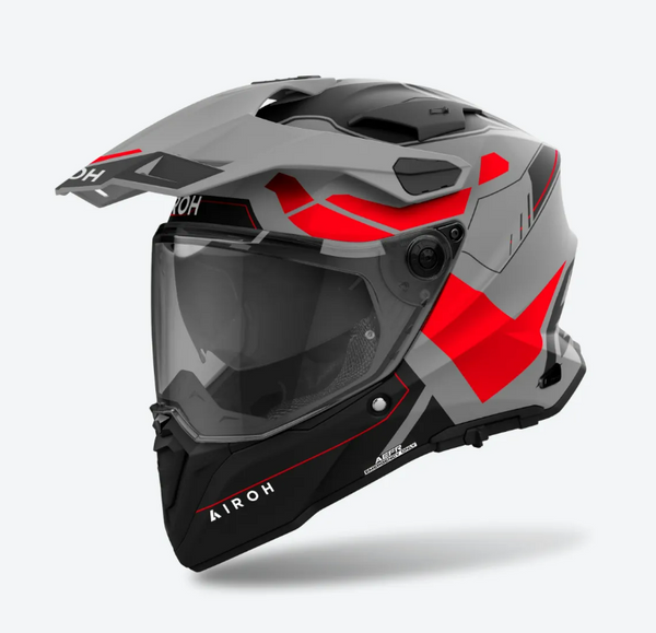 Airoh Commander 2 Reveal Red Fluo Matt Adventurehelm