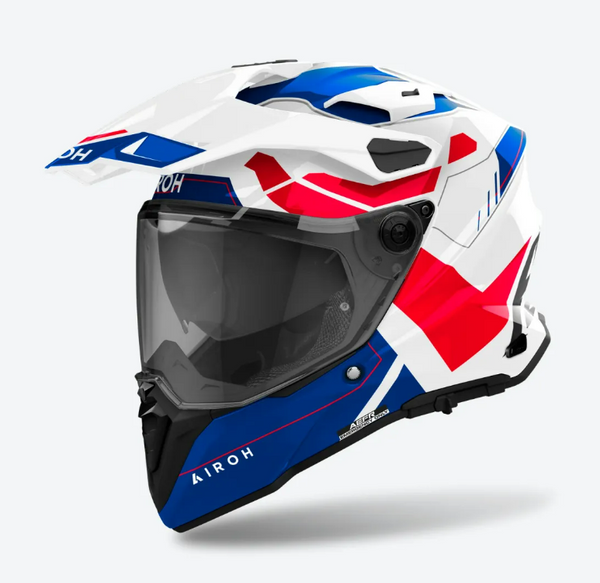 Airoh Commander 2 Reveal Blue/Red Gloss Adventurehelm