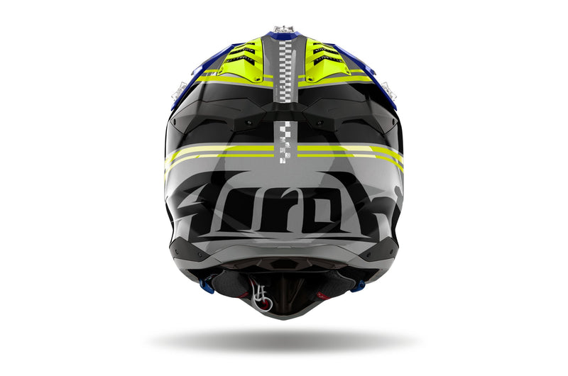 Airoh Aviator 3 Hima Blue Gloss Crosshelm
