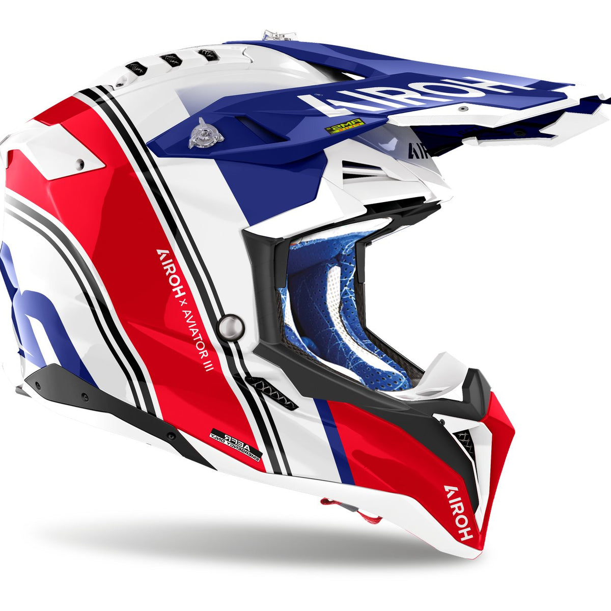Airoh Aviator 3 Hima Red Gloss Crosshelm