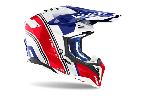 Airoh Aviator 3 Hima Red Gloss Crosshelm