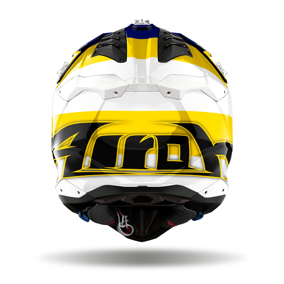 Airoh Aviator 3 Monarch Blue/Yellow Gloss Crosshelm