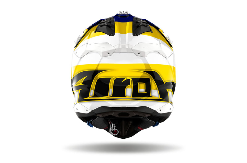 Airoh Aviator 3 Monarch Blue/Yellow Gloss Crosshelm