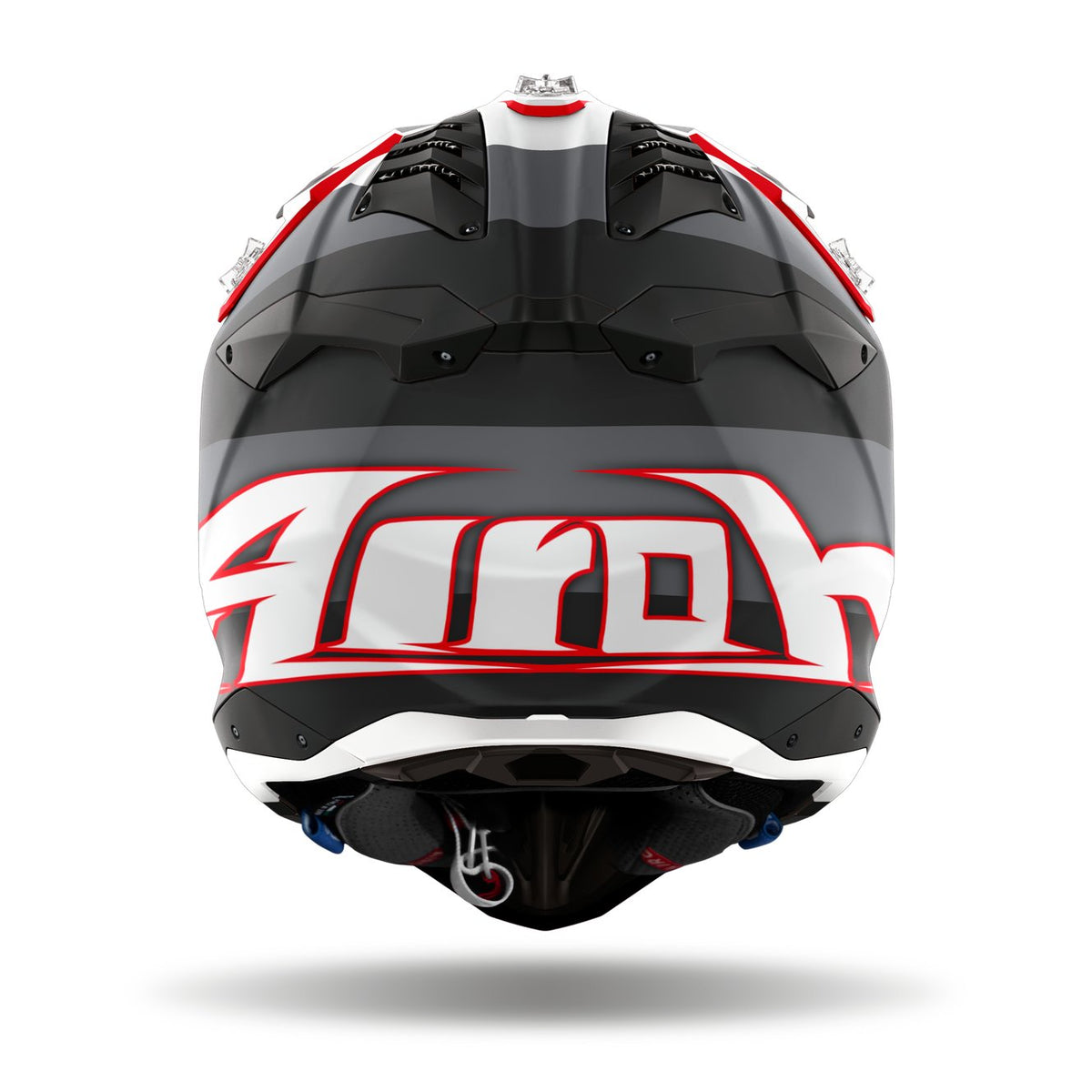 Airoh Aviator 3 Monarch Grey/Red Matt Crosshelm