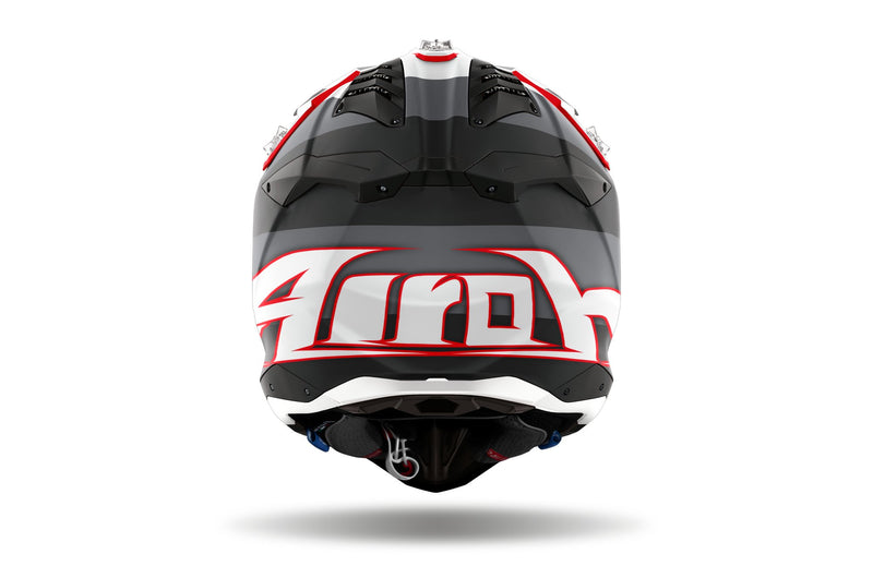 Airoh Aviator 3 Monarch Grey/Red Matt Crosshelm