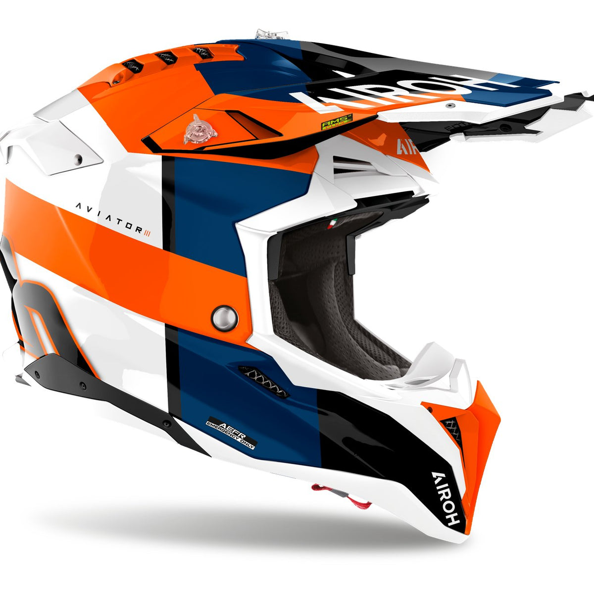 Airoh Aviator 3 Monarch Orange Gloss Crosshelm