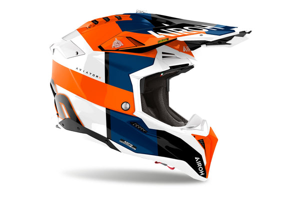 Airoh Aviator 3 Monarch Orange Gloss Crosshelm