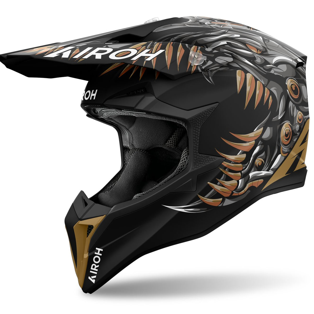 Airoh Wraaap Cyborg Matt Crosshelm