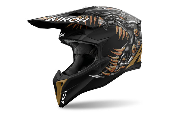 Airoh Wraaap Cyborg Matt Crosshelm