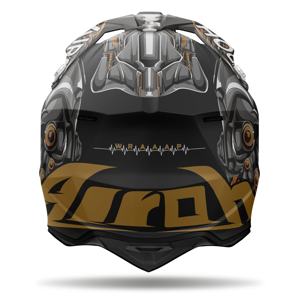 Airoh Wraaap Cyborg Matt Crosshelm