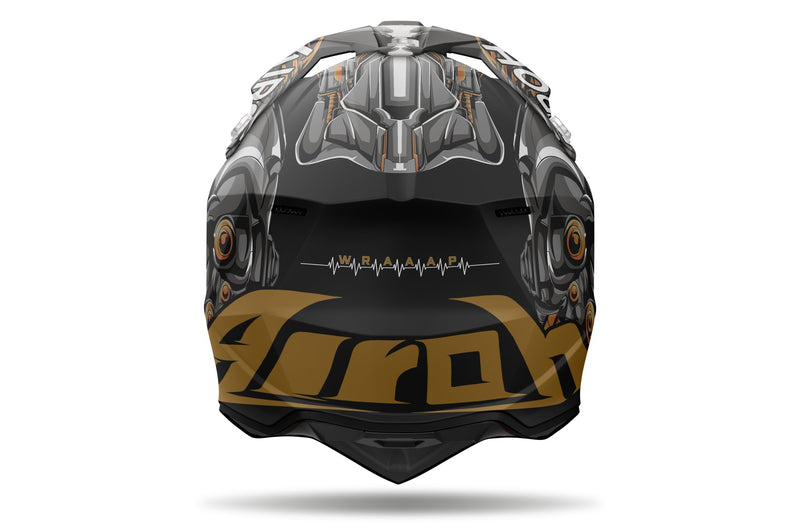 Airoh Wraaap Cyborg Matt Crosshelm