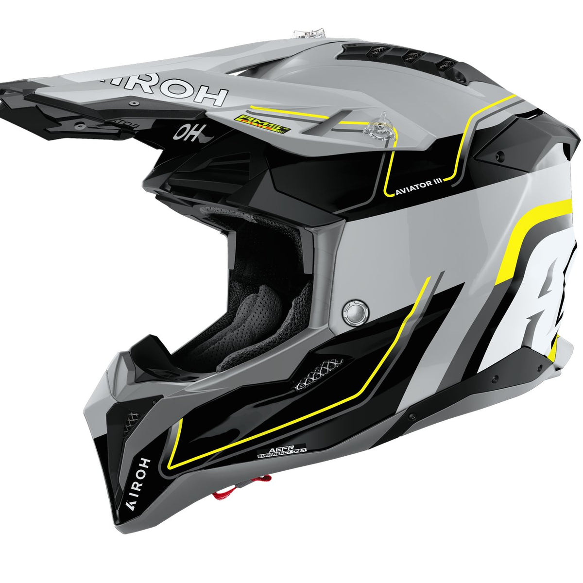 Airoh Aviator 3 Leader Yellow gloss Crosshelm
