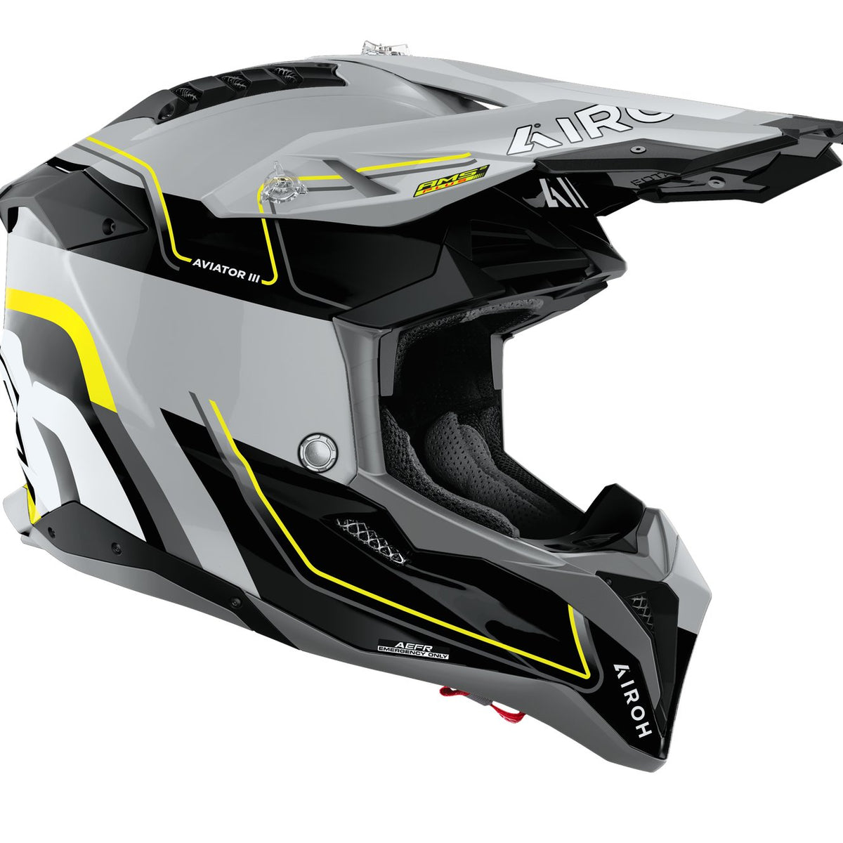 Airoh Aviator 3 Leader Yellow gloss Crosshelm