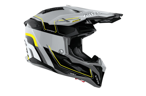 Airoh Aviator 3 Leader Gelb glänzend Crosshelm