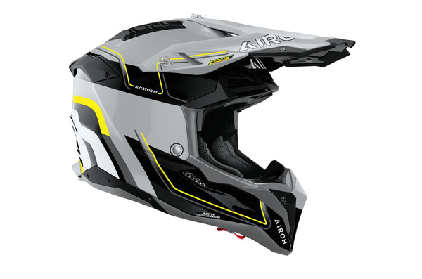 Airoh Aviator 3 Leader Yellow Gloss Crosshelm