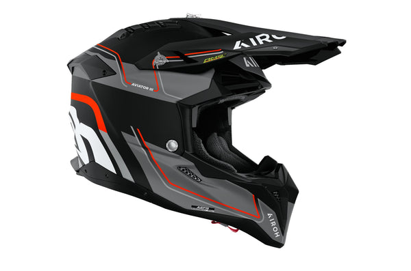 Airoh Aviator 3 Leader Orange Matt Crosshelm