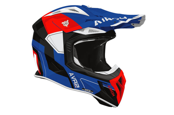 Airoh Aviator Ace 2 Shield Blue/Red Gloss Crosshelm