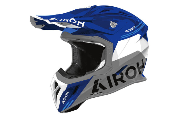 Airoh Aviator Ace 2 Fury Blue Gloss Crosshelm