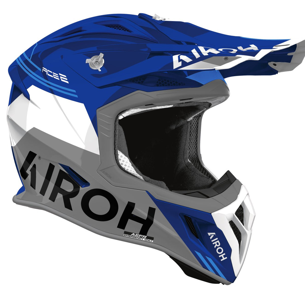 Airoh Aviator Ace 2 Fury Blue gloss Crosshelm