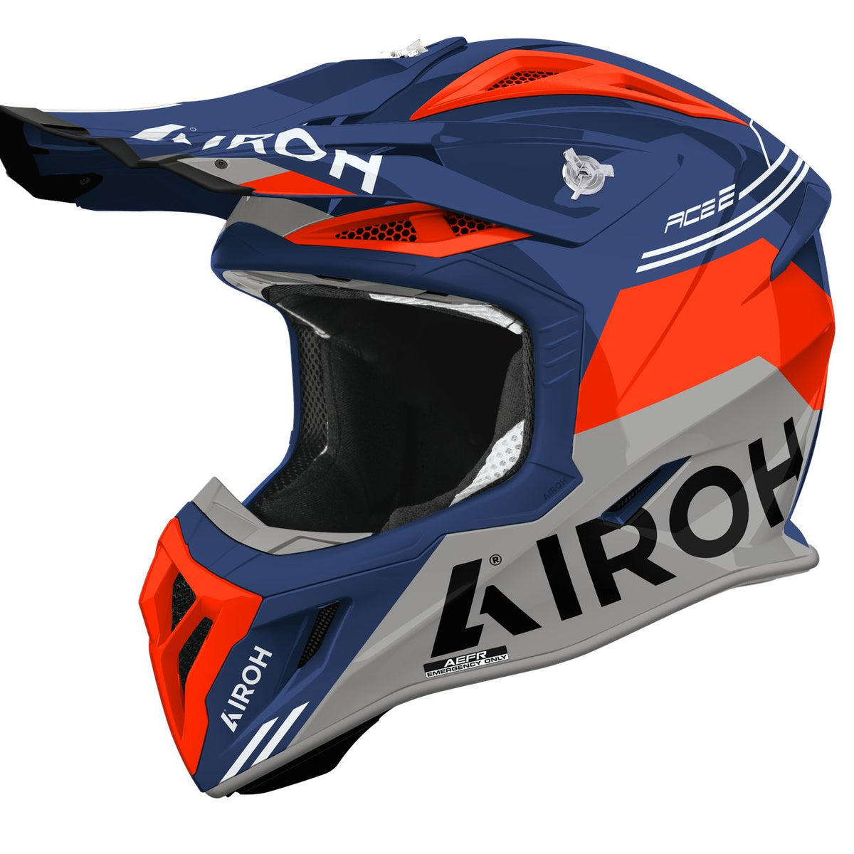 Airoh Aviator Ace 2 Fury Cerulean gloss Crosshelm