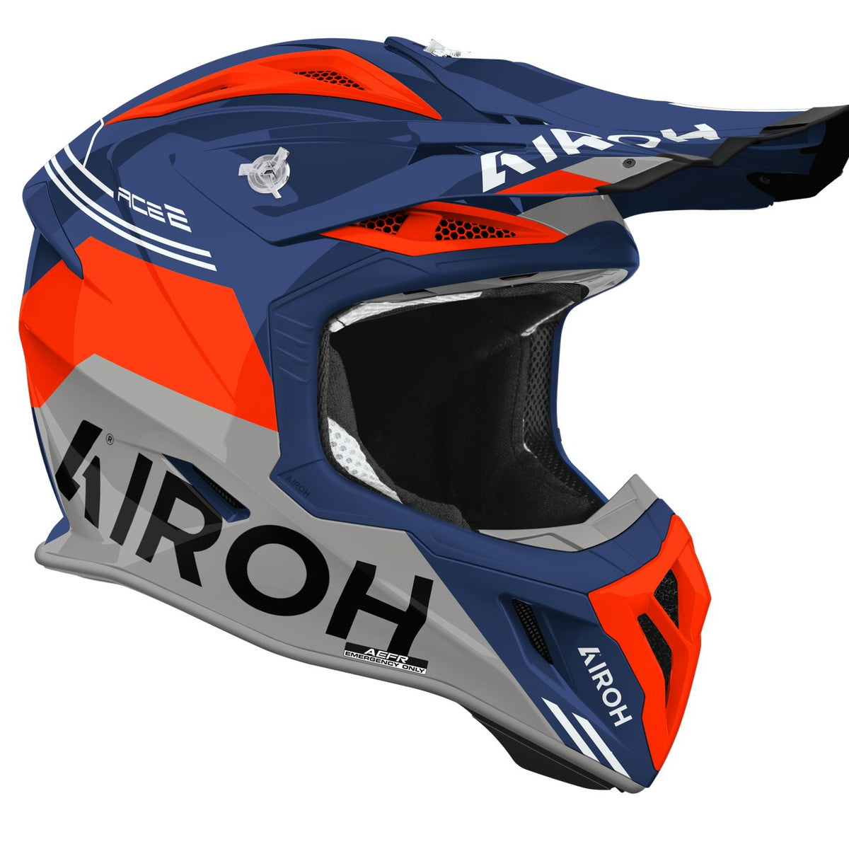 Airoh Aviator Ace 2 Fury Cerulean gloss Crosshelm