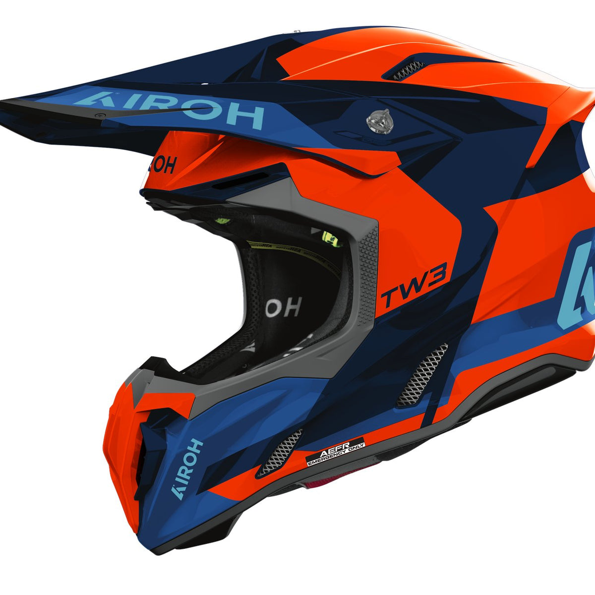 Airoh Twist 3 Fancy Orange/Blue gloss Crosshelm